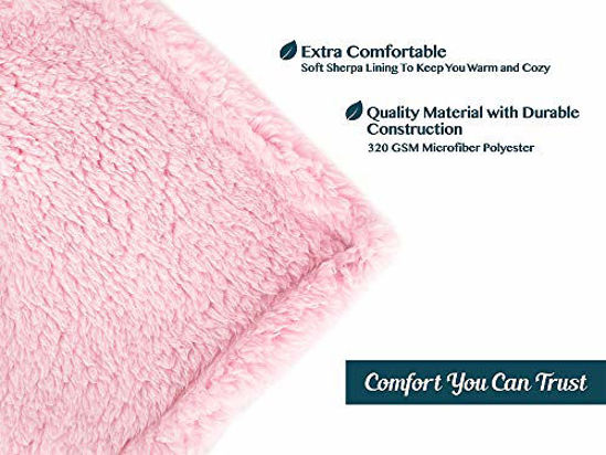 Super Soft Fleece Blanket - Durable Microfiber - Purple - 50x60 -  Indoor/Outdoor