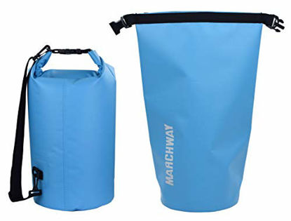 MARCHWAY Floating Waterproof Dry Bag 5L/10L/20L/30L/40L, Roll Top Sack  Keeps Gear Dry for Kayaking, Rafting, Boating, Swimming, Camping, Hiking,  Beach, Fishing Teal 10L