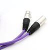 Picture of Dremake 3Pin XLR Male to XLR Female Microphone Cable Professional for Recording, Mixing, and Lighting Equipments - 40 Foot/Purple