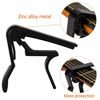 Picture of Guitar Capo, for 6 String Acoustic and Electric Guitars, Bass,Mandolin, Ukulele, Black Guitar Capo