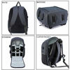 Picture of G-raphy Camera Backpack Photography Camera Bag Waterproof with Laptop Compartment/Tripod Holder for DSLR SLR Cameras (Grey)