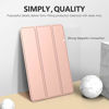 Picture of MoKo Case Fit New iPad Mini 5 2019 (5th Generation 7.9 inch) - Slim Lightweight Smart Shell Stand Cover with Translucent Frosted Back Protector, with Auto Wake/Sleep - Rose Gold