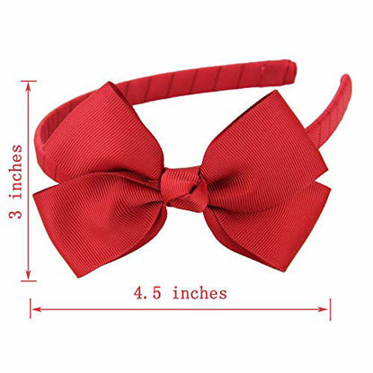 Picture of 7Rainbows Fashion Cute Black Bow Headband for Girls Toddlers.