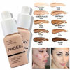 Picture of 2 Pack PHOERA Foundation Nude 102 and PHOERA Primer,Liquid Full Coverage Foundation Set,Foundation Brush Powder Brush,5 Makeup Sponge,PHOERA 24HR Matte Oil Control Concealer (Nude #102)