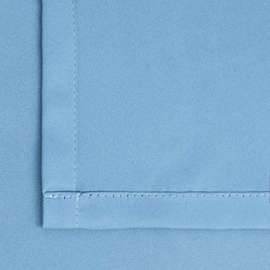 Picture of BGment Blackout Curtains - Grommet Thermal Insulated Room Darkening Bedroom and Living Room Curtain, Set of 2 Panels (42 x 63 Inch, Sky Blue)