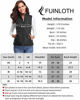 Picture of fuinloth Women's Padded Vest, Stand Collar Lightweight Zip Quilted Gilet Black M