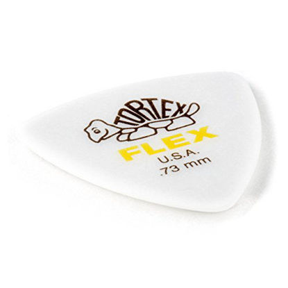 Picture of Jim Dunlop Dunlop Tortex Flex Triangle .73mm Yellow Guitar Pick - 6 Pack (456P.73)