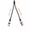 Picture of TISINO 3.5mm to Dual XLR Stereo Cable 1/8 inch Mini Jack to 2 XLR Male Y Splitter Adapter Cord- 3.3 FT