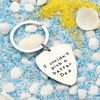 Picture of Fathers Day Gift Mens I couldn't Pick a Better Dad Guitar Pick Custom Gift for Daddy Papa Stainless Steel (Polished Key Chain)