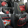 Picture of eing Car Mesh Organizer,Seat Back Net Bag,Barrier of Backseat Pet Kids, Driver Storage Netting Pouch,Cargo Tissue Purse Holder Pocket,Blak+Red Line