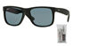 Picture of Ray-Ban RB4165 JUSTIN 622/2V 55M Black Rubber/Dark Blue Polarized Sunglasses For Men For Women