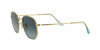 Picture of Ray-Ban unisex adult Rb3548n Flat Lens Sunglasses, Gold/Blue Gradient Grey, 54 mm US