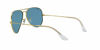 Picture of Ray-Ban Unisex-Adult RB3025 Classic Sunglasses, Legend Gold/Blue Polarized, 55 mm