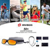 Picture of RIVBOS Polarized Sports Sunglasses Driving Sun Glasses shades for Men Women Tr 90 Unbreakable Frame for Cycling Baseball Running Rb833 833-black rainbow lens