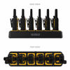 Picture of DEWALT DXFRS800 2 Watt Heavy Duty Walkie Talkies - Waterproof, Shock Resistant, Long Range & Rechargeable Two-Way Radio with VOX (6 Pack w/ Gang Charger) (DXFRS800-BCH6)