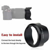 Picture of Lens Hood for NIKKOR Z DX 50-250mm F4.5-6.3 VR Lens on Nikon Z 50 Z50, Reversible Lens Shade Replace Nikon HB-90A Bayonet Lens Hood