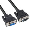 Picture of DTECH 10ft COM Port Serial Cable Male to Female RS232 Extension 9 Pin Straight Through Cord (3 Meter, Black)