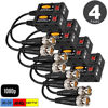 Picture of VIMVIP 1080P AHD/HD-CVI/TVI/CVBS Passive HD Video Balun Transmitter 4 Pairs (UTP Up to 350M-600M)