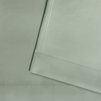 Picture of Exclusive Home Curtains Indoor/Outdoor Solid Cabana Grommet Top Curtain Panel Pair, 54x108, Seafoam, 2 Piece