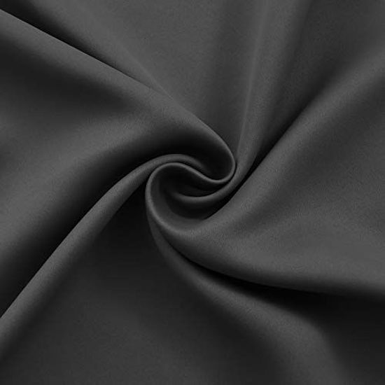 Picture of BGment Blackout Curtains - Grommet Thermal Insulated Room Darkening Bedroom and Living Room Curtain, Set of 2 Panels (42 x 72 Inch, Dark Grey)