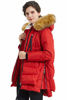 Picture of Orolay Women's Thickened Down Jacket Winter Hooded Coat with Faux Fur Trim Redfur 2XS