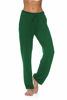 Picture of DIBAOLONG Womens Yoga Pants Wide Leg Comfy Drawstring Loose Straight Lounge Running Workout Legging Inkgreen M