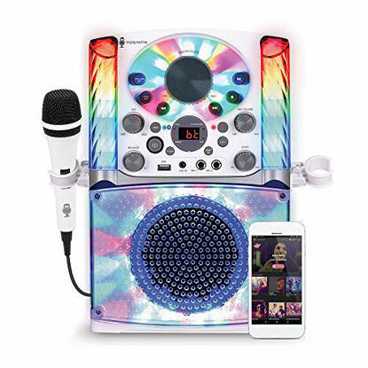 Picture of Singing Machine SML625BTW Bluetooth CD+G Karaoke System White