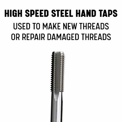 Picture of Drill America DWT60809 1/2"-13 UNC High Speed Steel Left 4 Flute Bottoming Tap, (Pack of 1)