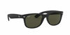 Picture of Ray-Ban unisex adult Rb2132 New Wayfarer Sunglasses, Rubber Black/Green, 52 mm US