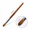 Picture of Rolabling Nail Brush Kolinsky Sable Acrylic Nail Art Brush Professional Red Wooden Nail Brush (10#)