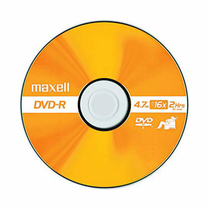 Picture of Maxell 638011 Superior Archival Life Metal Azo Dye Construction Write Once Format DVD-R 4.7 Gb Spindle 50 Disc Pack