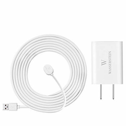 Picture of 16ft/4.8m Weatherproof Outdoor Charging Cable with Quick Charge Adapter Compatible with Arlo Ultra/Ultra 2/Pro 3/Pro 4 (White) (NOT Compatible with Arlo Essential Spotlight)