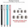 Picture of METRO Universal Stylus Pens for Touch Screens - High Sensitivity Capacitive Stylus Fiber Tips 2 in 1 Touch Screen Pen with 8 Extra Replaceable Tips for iPad iPhone and All Other Tablets & Cell Phones