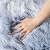 Picture of Ashler Soft Faux Sheepskin Fur Chair Couch Cover Area Rug Bedroom Floor Sofa Living Room Sky Blue Rectangle 2 x 3 Feet