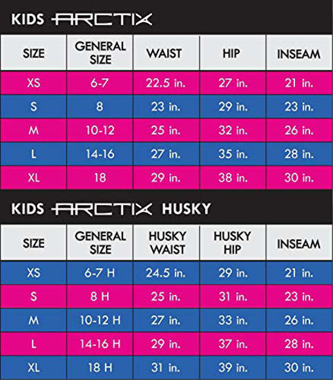 Picture of Arctix Kids Snow Pants with Reinforced Knees and Seat, Fuchsia, X-Large