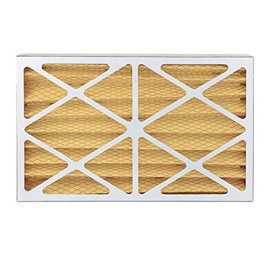 Picture of FilterBuy 14x20x4 MERV 11 Pleated AC Furnace Air Filter, (Pack of 2 Filters), 14x20x4 - Gold