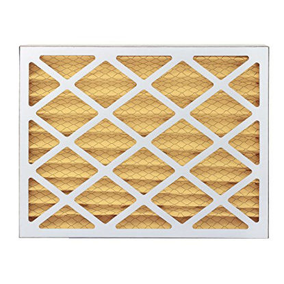 Picture of FilterBuy 17.5x23.5x2 MERV 11 Pleated AC Furnace Air Filter, (Pack of 2 Filters), 17.5x23.5x2 - Gold