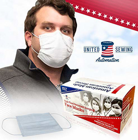 GetUSCart- MADE IN USA -ASTM Level 3 - Disposable Face Masks - 3-ply ...