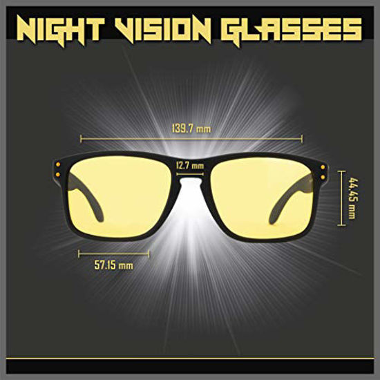 GetUSCart- Night Driving Glasses Anti Glare Polarized - Yellow