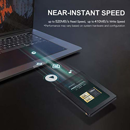 Picture of Inland Professional 120GB SSD 3D NAND SATA III 6Gb/s 2.5" 7mm Internal Solid State Drive (120GB)