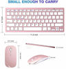 Picture of Bluetooth Keyboard and Mouse Combo,Wireless Keyboard and Mouse for iPad pro/iPad Air/iPad/iPad Mini, iPhone (iPadOS 13 / iOS 13 and Above), (Rose Gold)