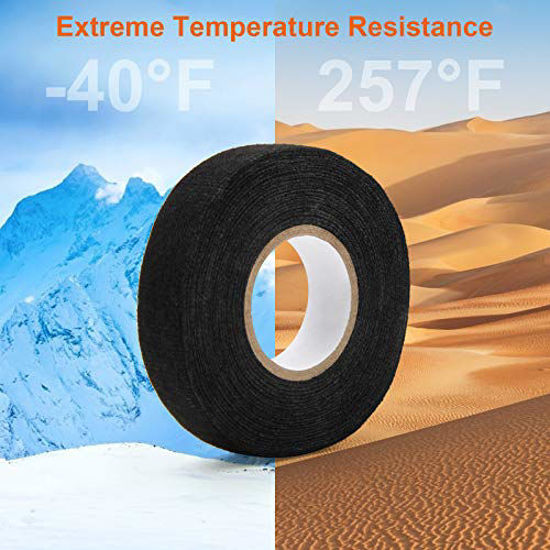 19mm*15m Adhesive Cloth Fabric Tape For Car Auto Cable Harness Wiring Loom  1~5P