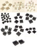 Picture of Easycargo 100pcs Heatsink Assortment Kit Small Cooler Aluminum Heat Sink Set for Cooling Laptop CPU GPU VGA RAM VRAM VRM IC LED MOSFET Transistor SCR Voltage Regulator (Without Thermal Tape)