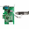 Picture of StarTech.com 2-port PCI Express RS232 Serial Adapter Card - PCIe RS232 Serial Host Controller Card - PCIe to Serial DB9 - 16950 UART - Low Profile Expansion Card - Windows, macOS, Linux (PEX2S953LP)