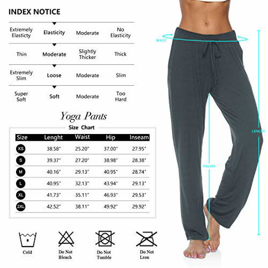GetUSCart- BALEAF Women's Cotton Sweatpants Leisure Joggers Pants Tapered  Active Yoga Lounge Casual Travel Pants with Pockets Iron Grey L