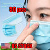 Picture of Three Layers Disposable Respirator-50PCS, blue