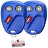 Picture of KeylessOption Keyless Entry Remote Control Car Key Fob Replacement for LHJ011 -Blue (Pack of 2)