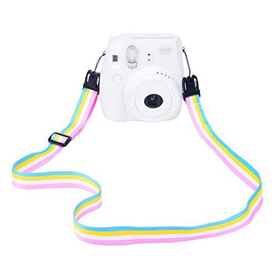 Picture of Sunmns Camera Neck Shoulder Strap Compatible with Fujifilm Instax Mini 11/9/ 8/90/ 8+/ 7s Instant Film Camera, Rainbow