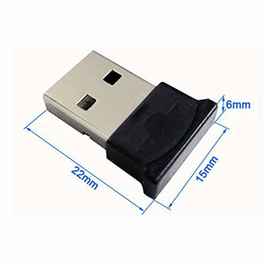 Picture of Bluetooth 4.0 USB Adapter, Bluetooth USB Dongle, Low Energy for PC, Wireless Dongle, for Stereo Music, VOIP, Keyboard, Mouse, Support All Windows 10 8.1 8 7 XP Vista