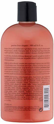 Picture of philosophy passion fruit daiquiri shampoo, shower gel & bubble bath, 16 oz